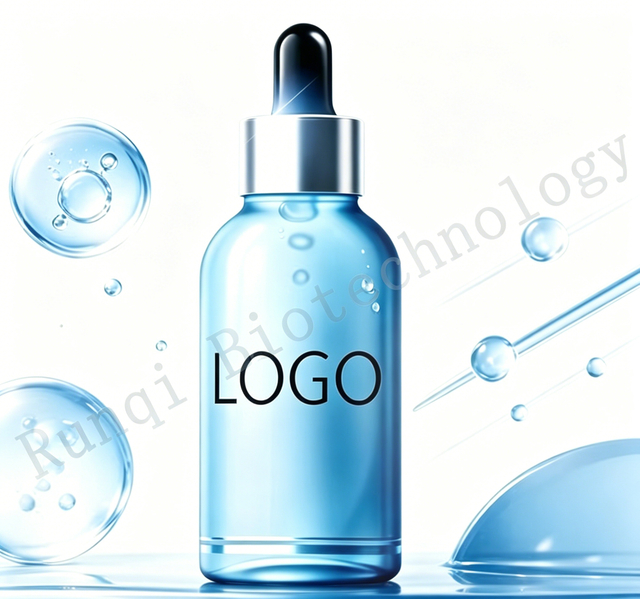 OEM Processing Blue Dual Peptide Serum, Hydrating High Moisturizing Anti-Wrinkle Skin Barrier Repair Facial Essence, Custom Private Label Skincare Serum