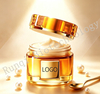 Custom Luxury Golden Jar Moisturizing Face Cream OEM ODM, Honey Pot Hydrating Night Cream, Hydrate Smooth Fine Lines Firm Skin, Free Sample Available for Private Label