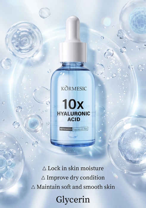  10X Hyaluronic Acid Serum – Deep Hydration & Skin Replenishment with Glycerin