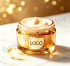 Custom Luxury Golden Jar Moisturizing Face Cream OEM ODM, Honey Pot Hydrating Night Cream, Hydrate Smooth Fine Lines Firm Skin, Free Sample Available for Private Label