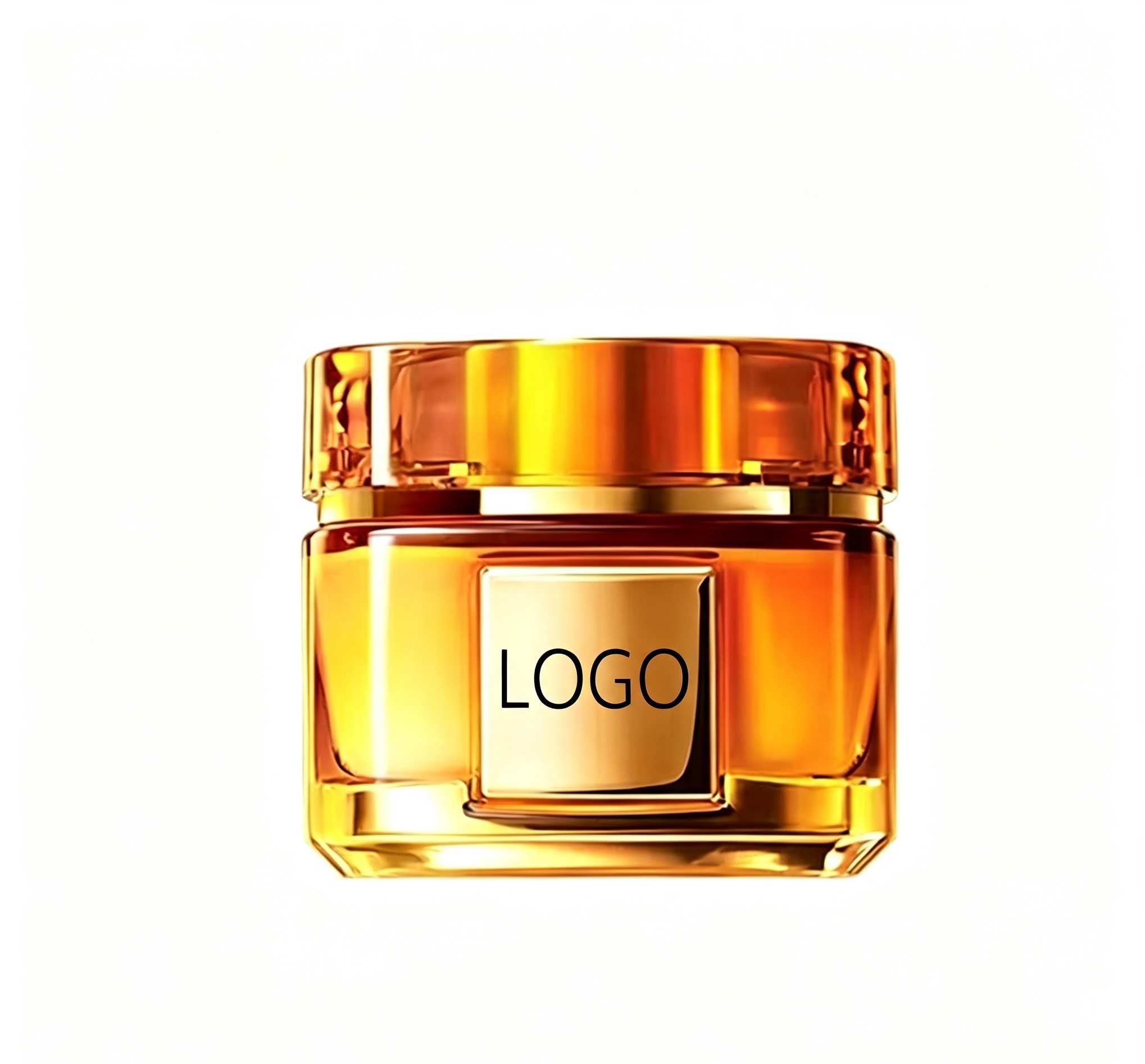 Custom Luxury Golden Jar Moisturizing Face Cream OEM ODM, Honey Pot Hydrating Night Cream, Hydrate Smooth Fine Lines Firm Skin, Free Sample Available for Private Label