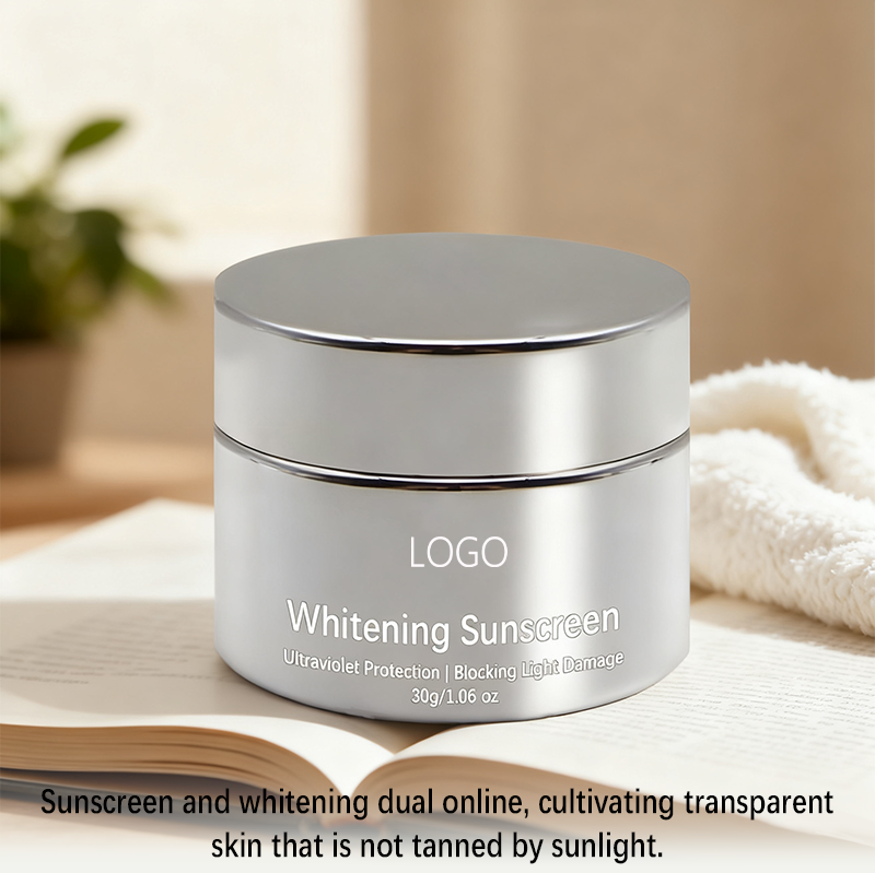 Whitening Sunscreen Cream - Long-Lasting UV Protection & Brightening Effect | All-Day Moisturizing Sunblock for Transparent Skin Care