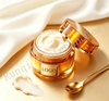 Custom Luxury Golden Jar Moisturizing Face Cream OEM ODM, Honey Pot Hydrating Night Cream, Hydrate Smooth Fine Lines Firm Skin, Free Sample Available for Private Label