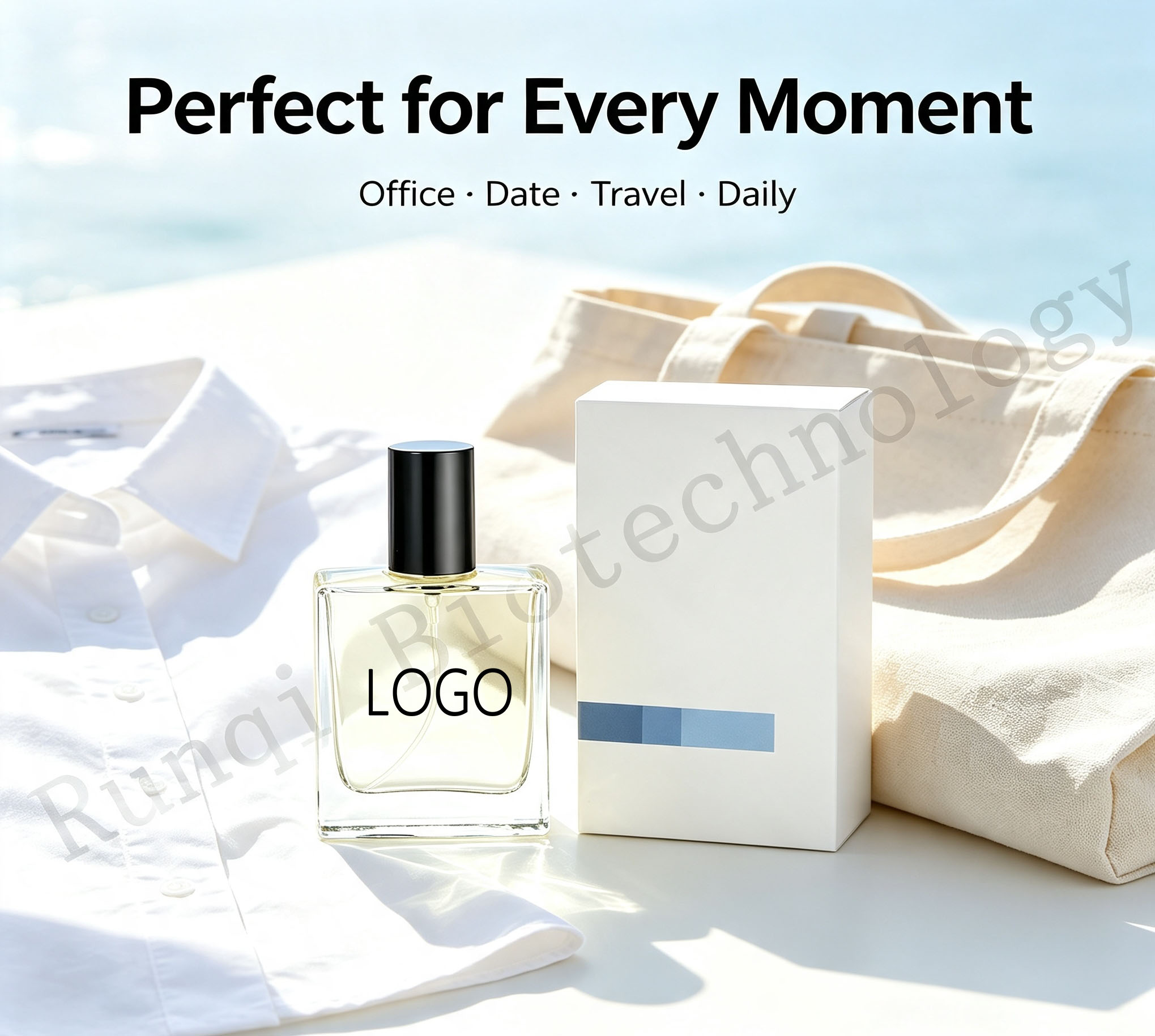 Memory Fragment Series - Summer Sea Breeze Eau de Toilette, Citrus Woody Floral Scent, Fresh & Long-Lasting Light Fragrance
