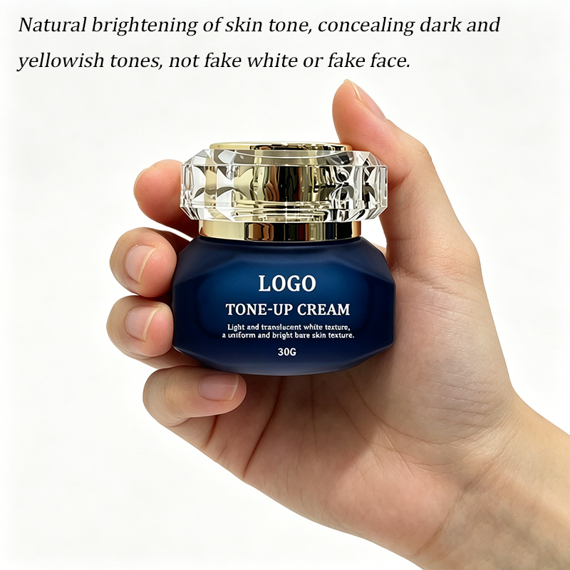 Natural Tone-Up Cream - Long-Lasting Brightening & Yellow Tone Correction | All-Day Non-Fake White Finish