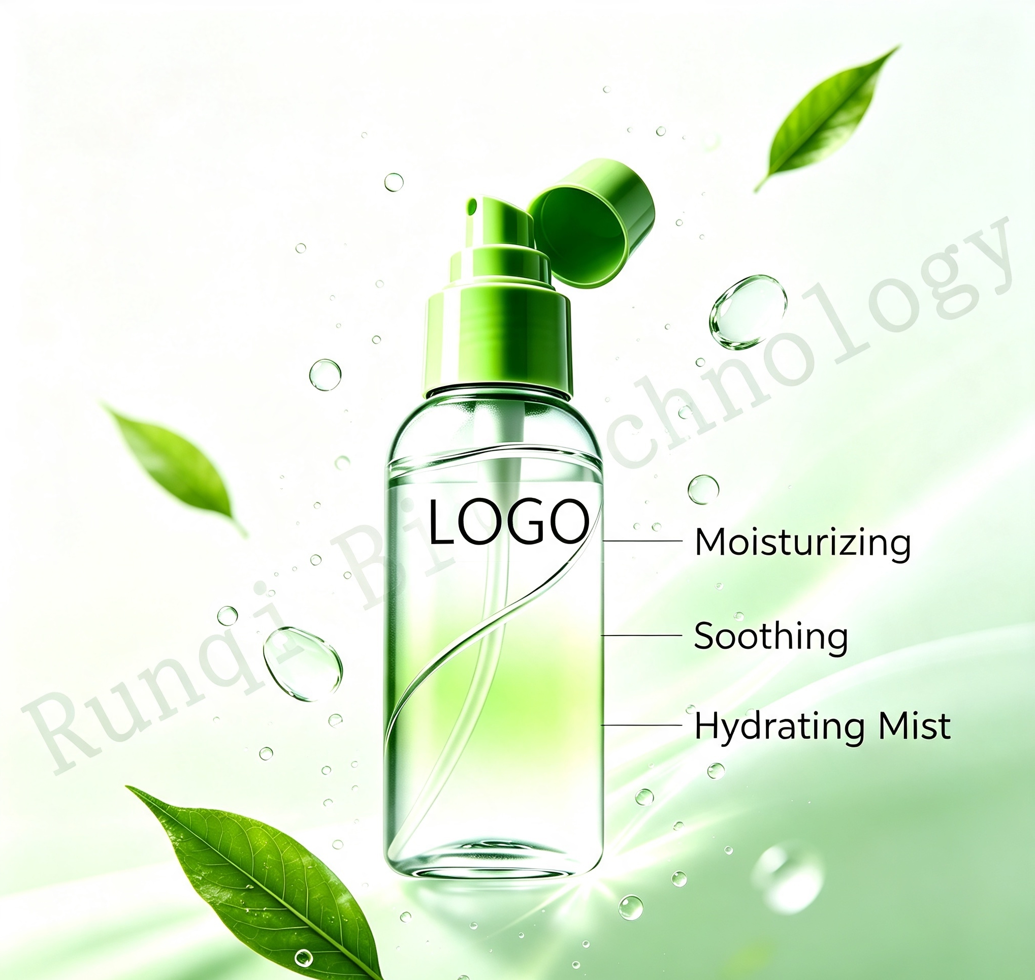 OEM Custom Soothing Hydrating Facial Mist, Nicotinamide Moisturizing Toner Spray, Private Label Skincare Manufacturer, Made in China for Global Export