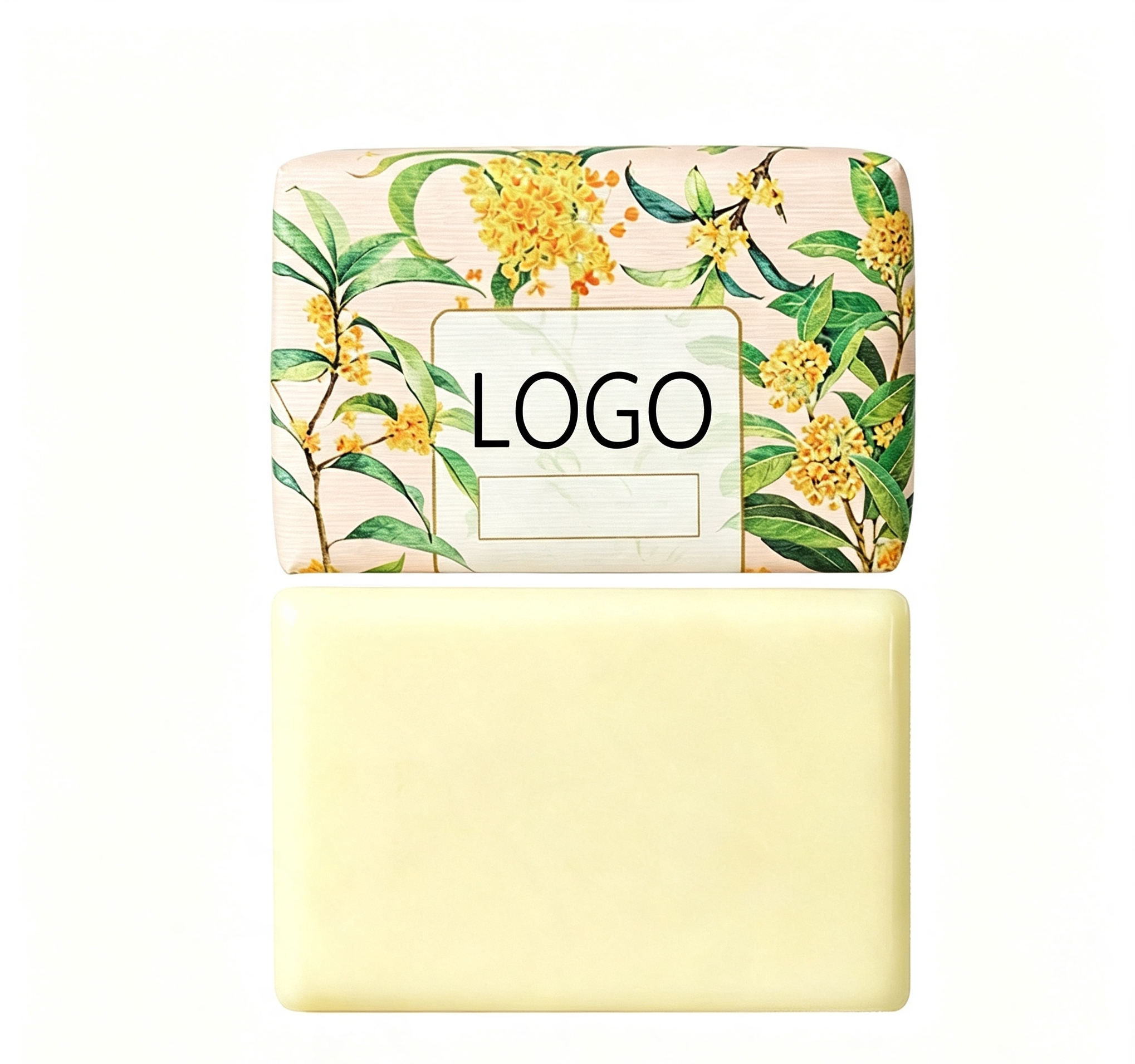 200g Floral Scent Handmade Bar Soap, Strong Fragrance Facial & Body Cleansing Soap, Wedding Guest Favor Gift Soap for Daily Bath Use
