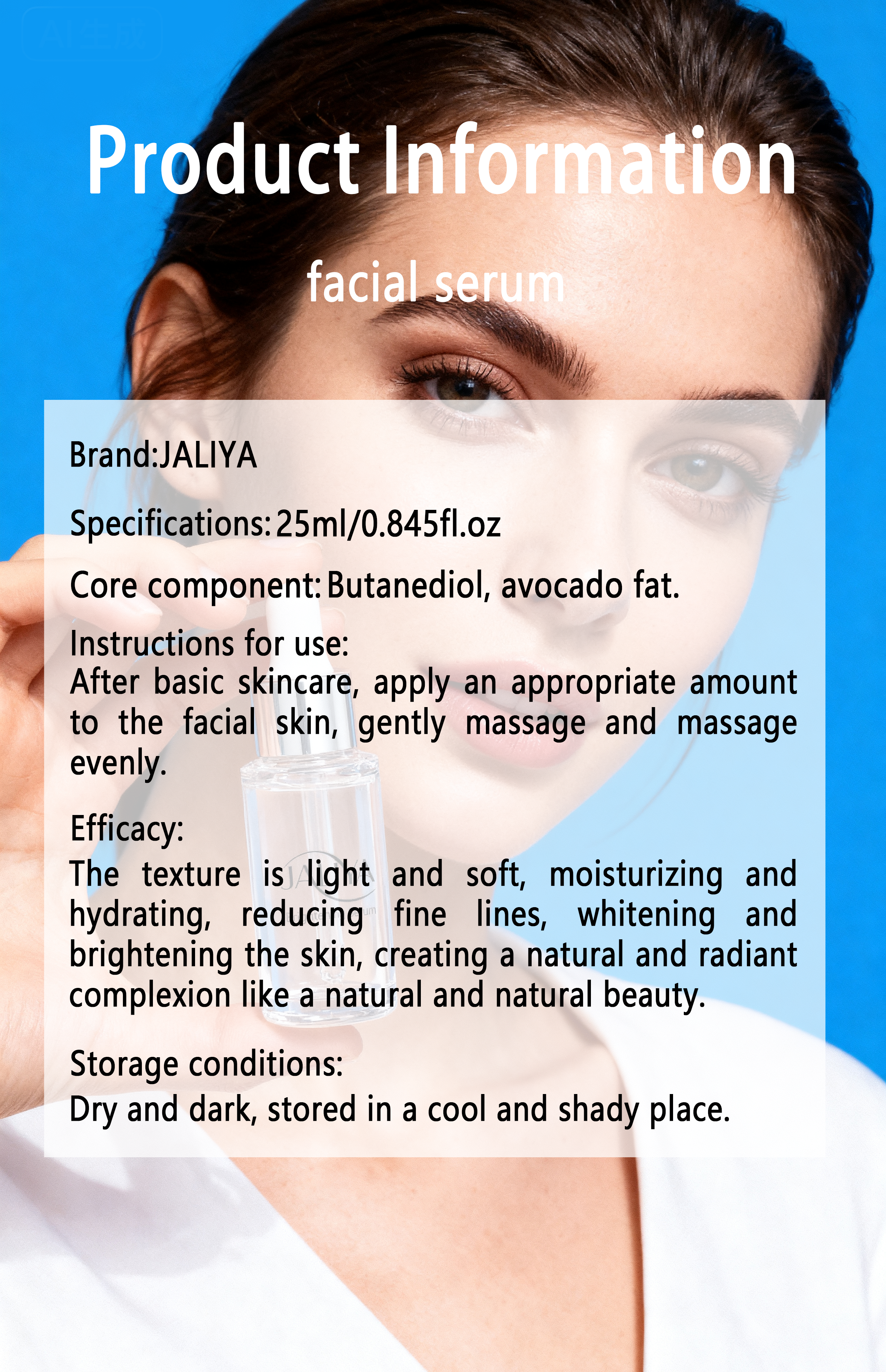 JALIYA Brightening Serum for Face - 24H Continuous Brightening & Tone Correction | Fade Dark Spots & Prevent Dullness
